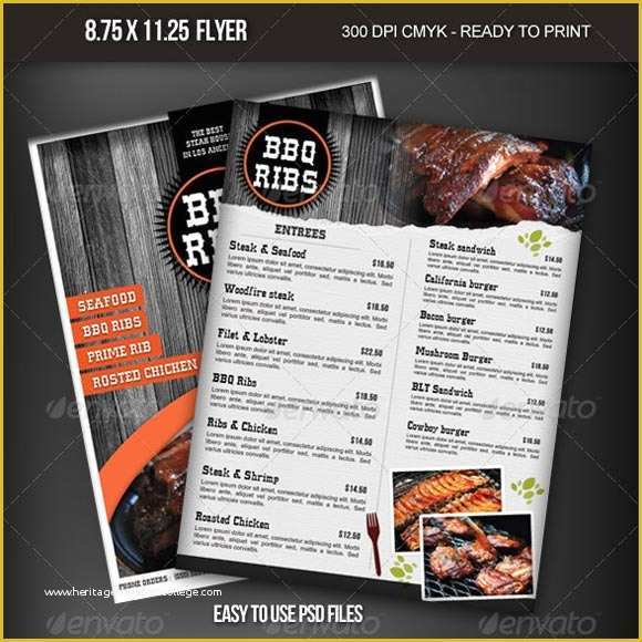 Bbq Menu Template Free Download Of Beautiful Restaurant Menu Templates and Designs Design