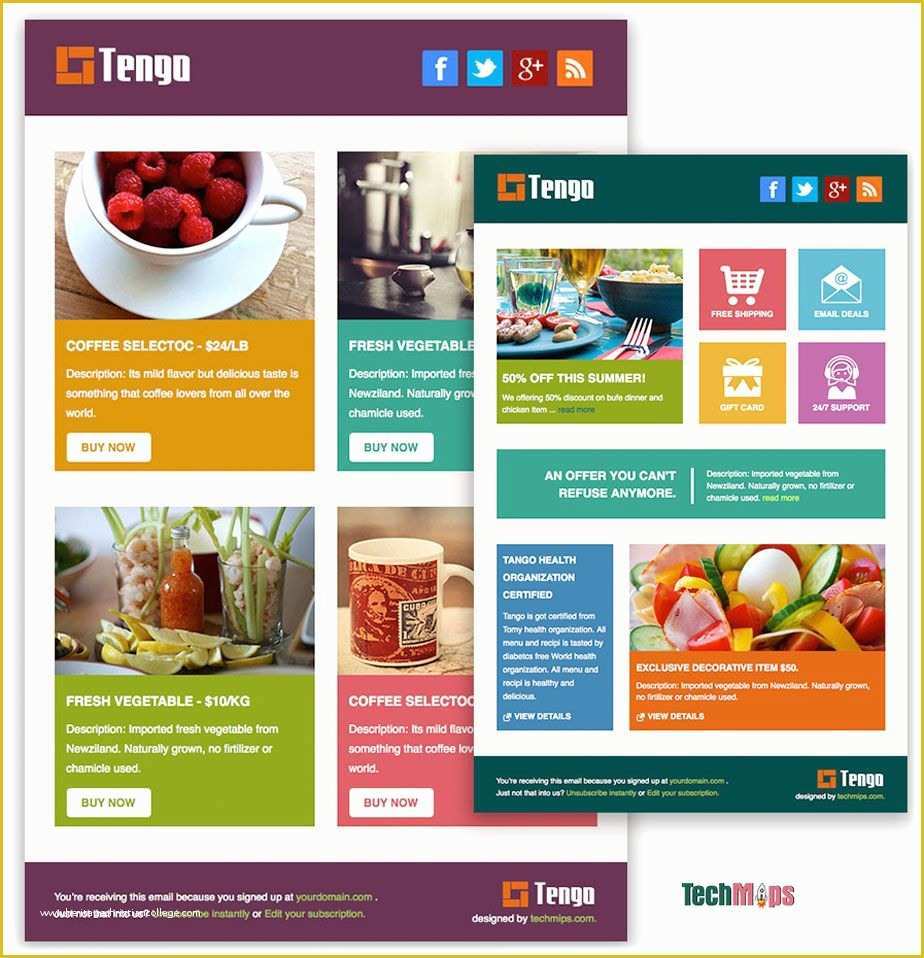 Beautiful Email Templates Free Of Tengo is A Free Responsive HTML Email Template Designed