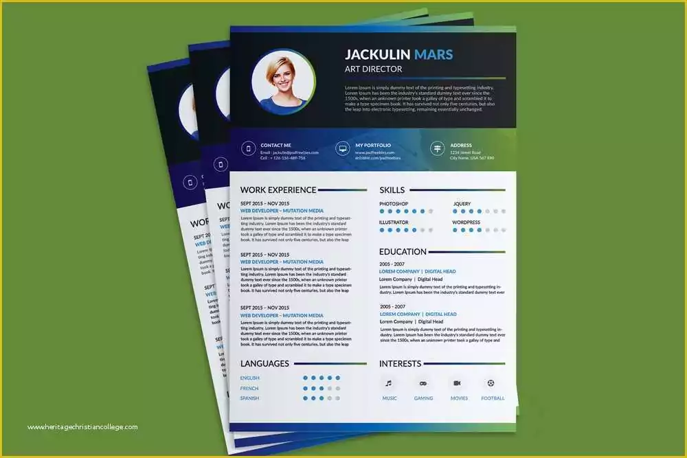 Beautiful Resume Templates Free Of Beautiful Resume Cv Design Template Free Psd File Good