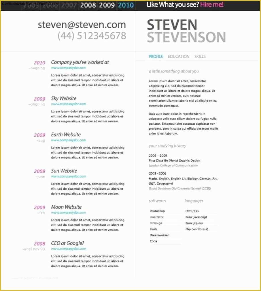 Beautiful Resume Templates Free Of Beautiful Resume Templates Free Samples Examples