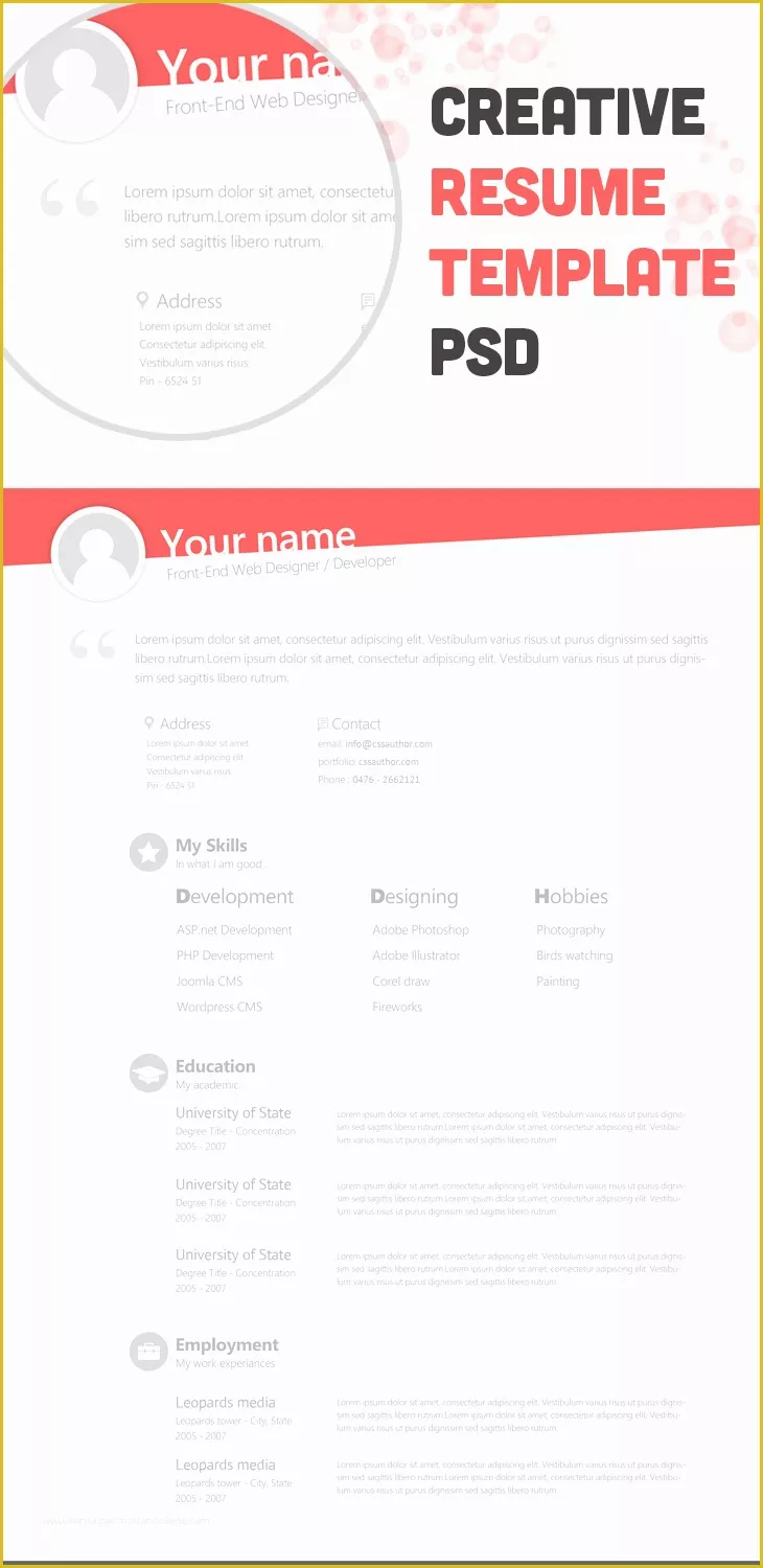 Beautiful Resume Templates Free Of Free Creative Resume Template Freebies Fribly