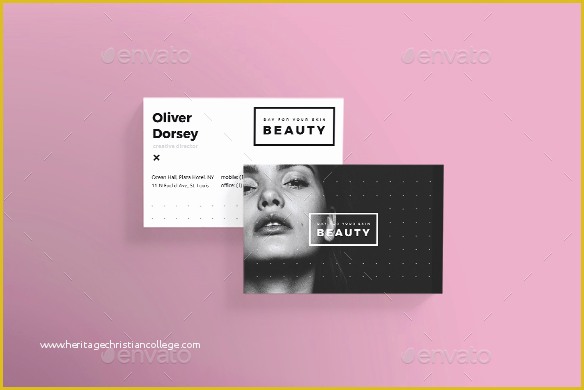 Beauty Business Cards Templates Free Of 11 Beauty Business Card Designs & Templates Psd Ai