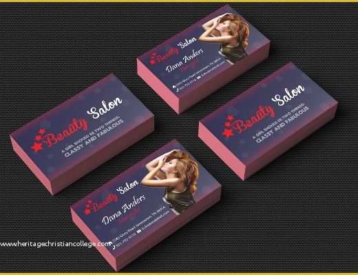 Beauty Business Cards Templates Free Of 31 Salon Business Card Templates Psd Word Ai