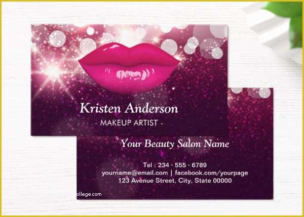 Beauty Business Cards Templates Free Of 33 Beauty Salon Business Card Templates Free & Premium