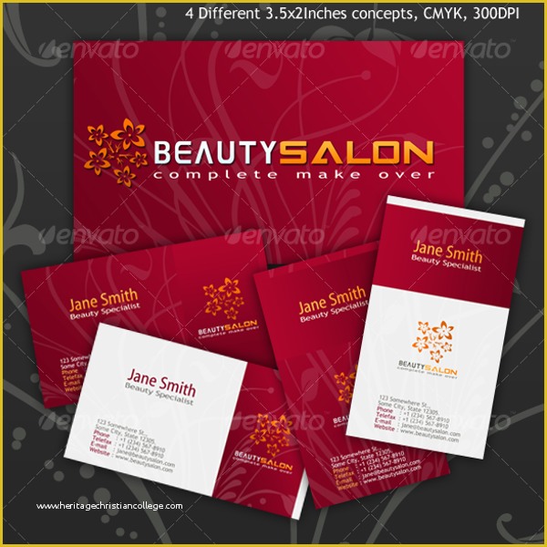 Beauty Business Cards Templates Free Of 40 Beauty Business Card Templates Free Design Ideas