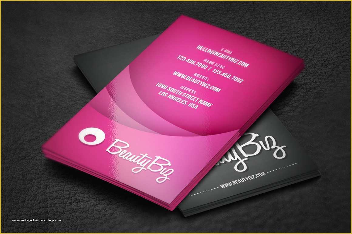 Beauty Business Cards Templates Free Of Beauty Business Card Business Card Templates On Creative