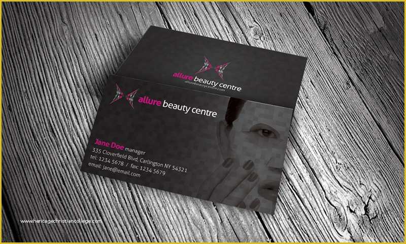 Beauty Business Cards Templates Free Of Beauty Centre Business Card Template Free Download Bc