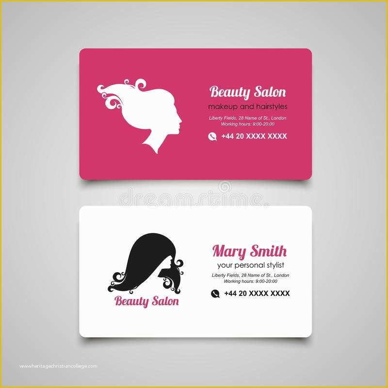 Beauty Business Cards Templates Free Of Beauty Salon Business Card Design Template with Beautiful
