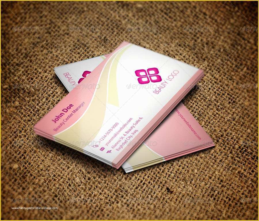Beauty Business Cards Templates Free Of Beauty Salon Business Card Template Vol 1 by Ow