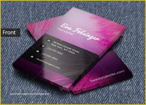 Beauty Business Cards Templates Free Of Free Beauty Business Card Designs – Bori Va