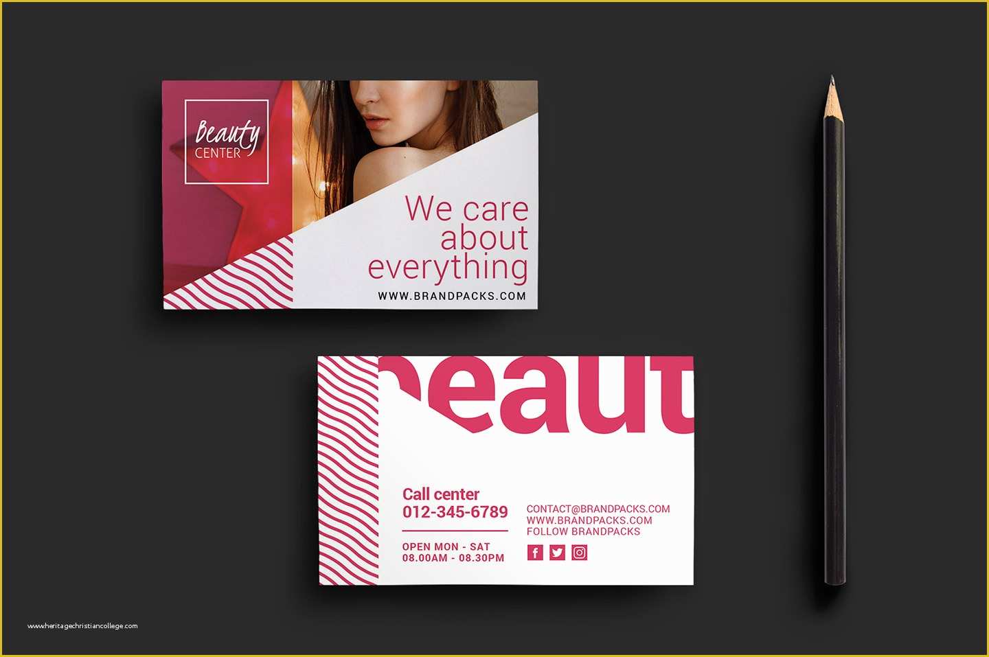 Beauty Business Cards Templates Free Of Free Beauty Spa Templates Mini Pack Brandpacks