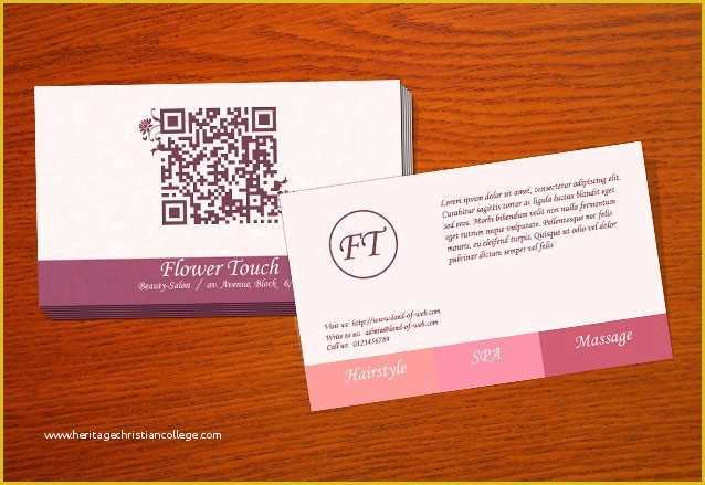 Beauty Business Cards Templates Free Of Freebie Beauty Salon Business Card Psd Template Csstips