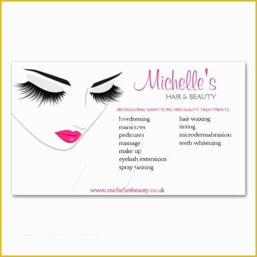 Beauty Business Cards Templates Free Of Hair &amp; Beauty Salon Business Card Design at Zazzle