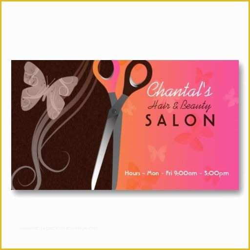 Beauty Business Cards Templates Free Of Hair and Beauty Salon Business Cards