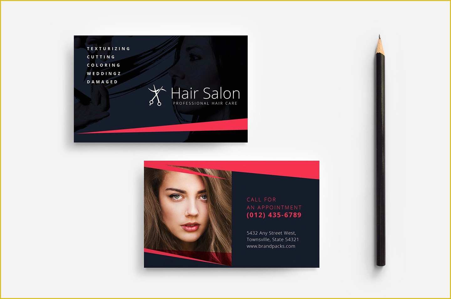 Beauty Business Cards Templates Free Of Hair Salon Business Card Template Business Card