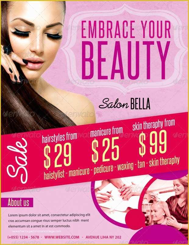 Beauty Flyers Templates Free Of 20 Beauty Flyer Templates Printable Psd Ai Vector Eps