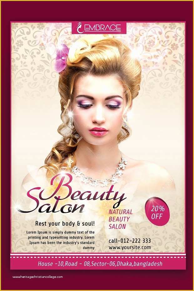 Beauty Flyers Templates Free Of 20 Beauty Flyer Templates Printable Psd Ai Vector Eps