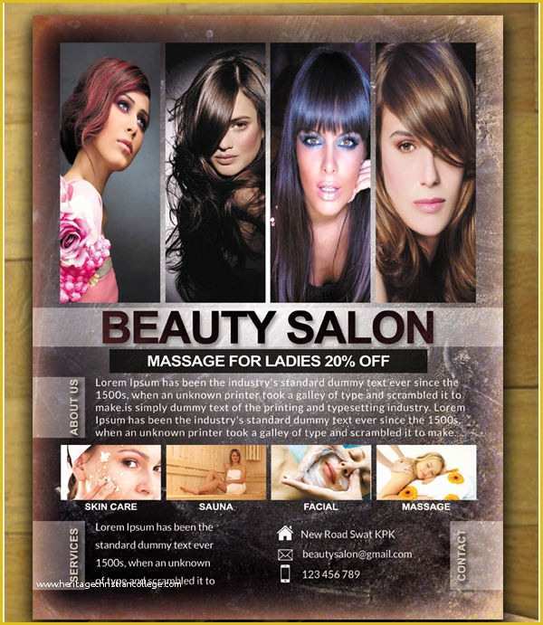 Beauty Flyers Templates Free Of 66 Beauty Salon Flyer Templates Free Psd Eps Ai