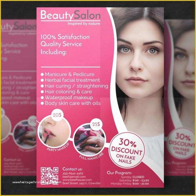 Beauty Flyers Templates Free Of Beauty Salon Flyer Template Template for Free Download On