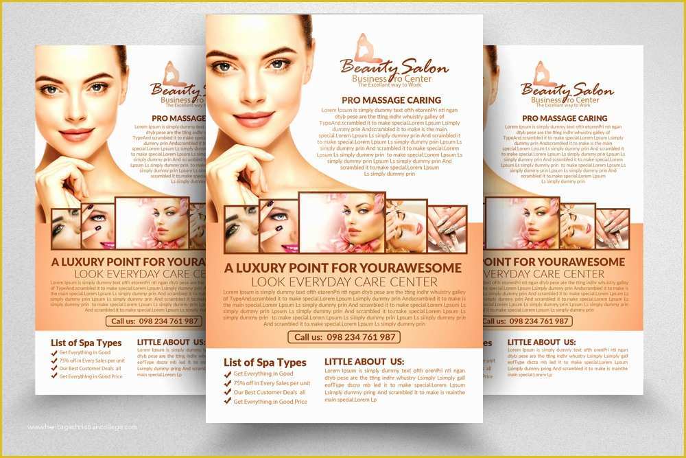 Beauty Flyers Templates Free Of Beauty Salon Psd Flyer Template