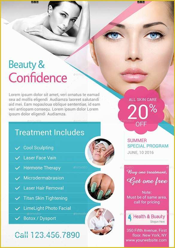 Beauty Flyers Templates Free Of Download Tri Fold Brochure Template for Free Tidytemplates