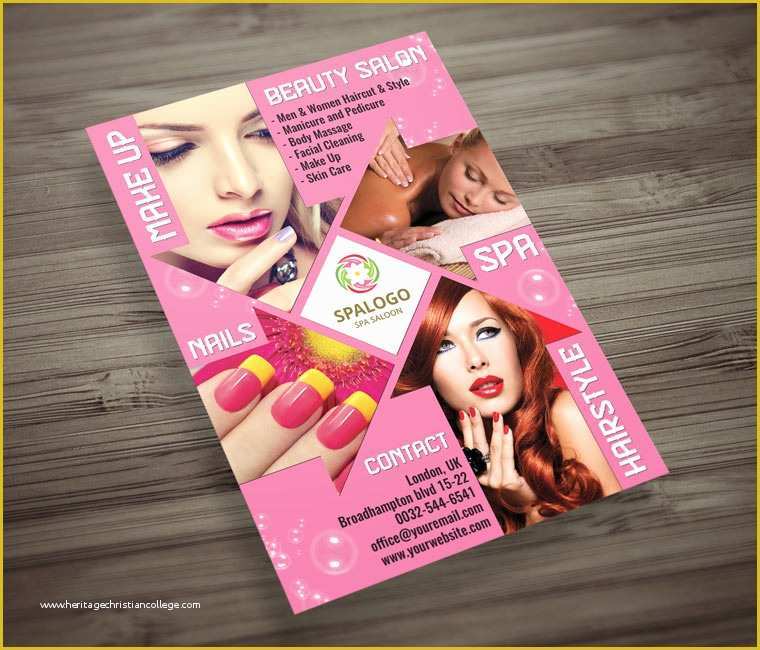 Beauty Flyers Templates Free Of Hair and Beauty Salon Flyer Template Landisher