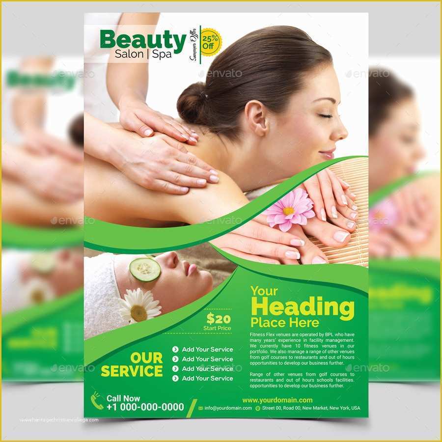Beauty Flyers Templates Free Of Spa & Beauty Flyer Template by Aam360