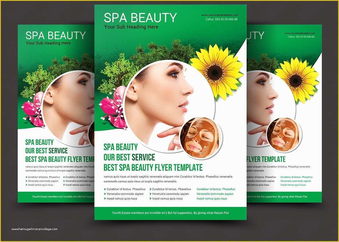 Beauty Flyers Templates Free Of Spa Beauty Flyer Template Flyer Templates Creative Market