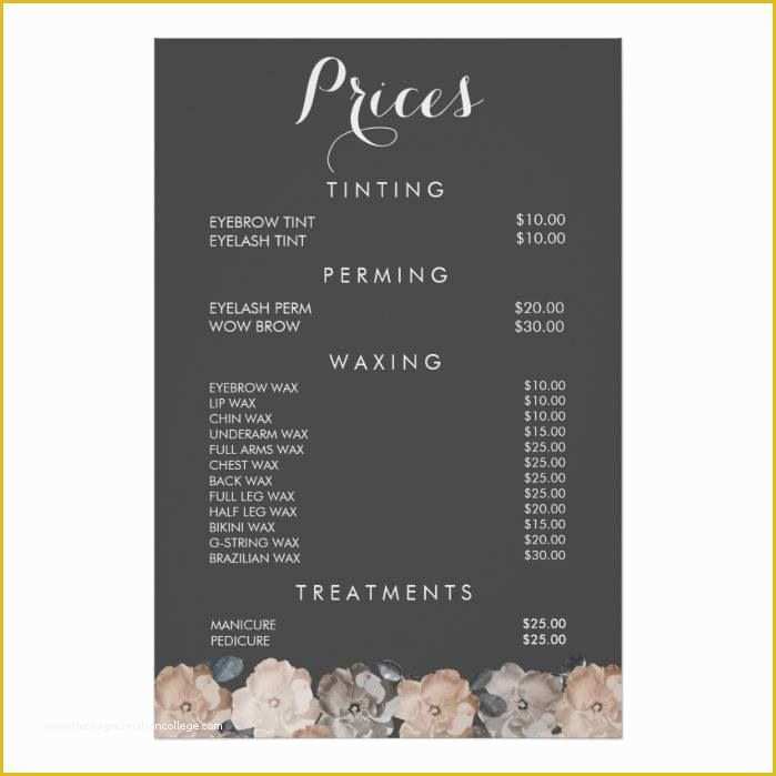 Beauty Price List Template Free Of 25 Best Nail Salon Prices Ideas On Pinterest