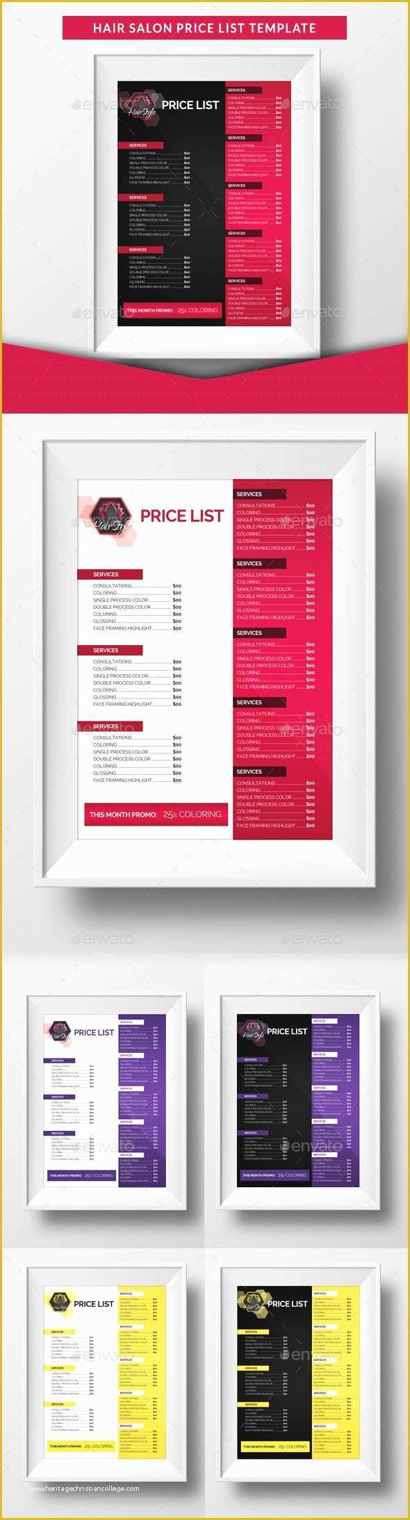 Beauty Price List Template Free Of Pin by Bashooka Web & Graphic Design On Random Design