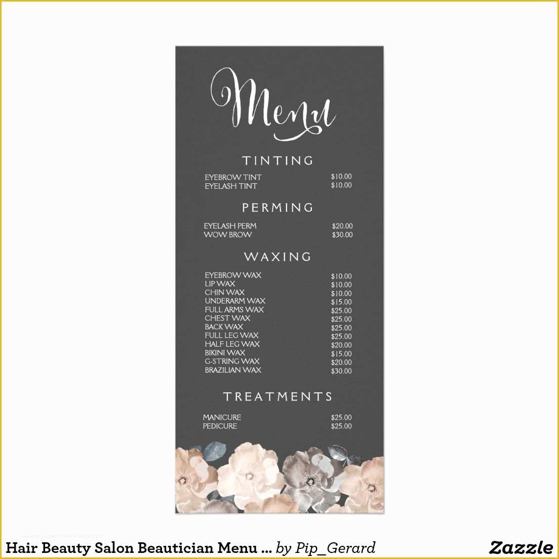 Beauty Price List Template Free Of Spa Menu Template Google Search Spa Ideas