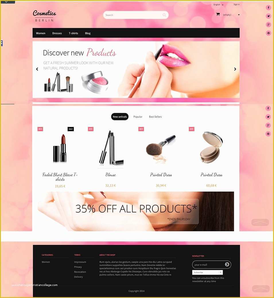 Beauty Products Website Templates Free Download Of 15 Best Prestashop Beauty Website Templates &amp; themes