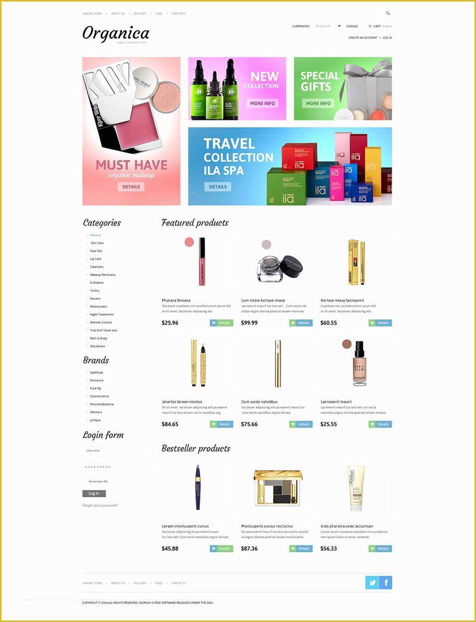 Beauty Products Website Templates Free Download Of 16 Beautiful Beauty Virtuemart Templates