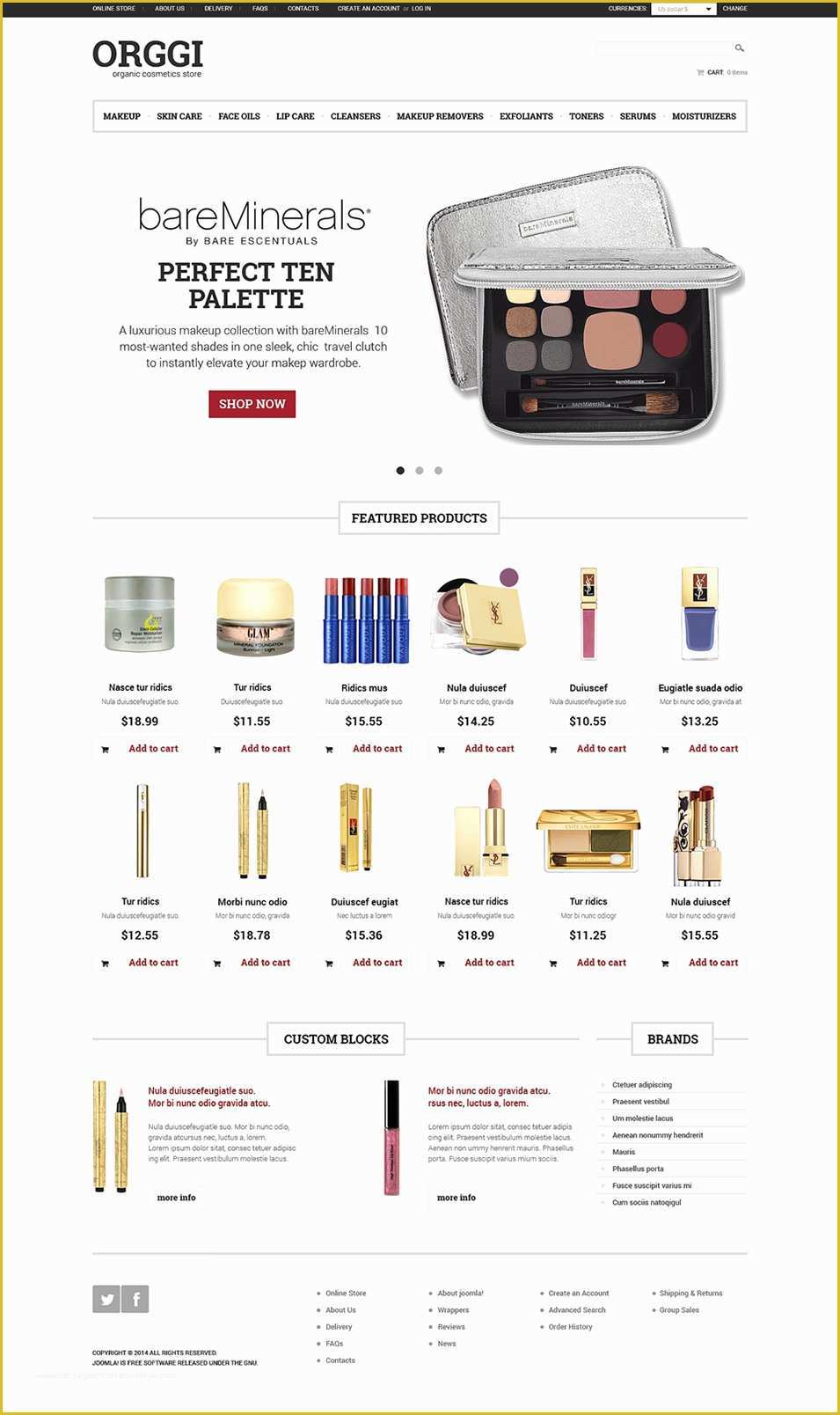 Beauty Products Website Templates Free Download Of 16 Beautiful Beauty Virtuemart Templates