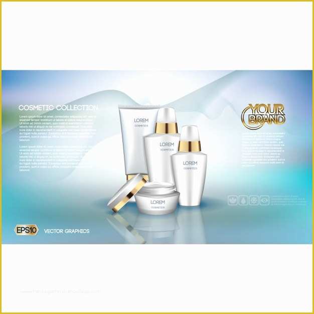 Beauty Products Website Templates Free Download Of Cosmetics Brochure Template Vector