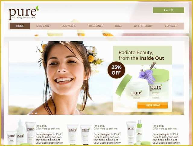 Beauty Products Website Templates Free Download Of Create Free Skincare and Beauty Products Website
