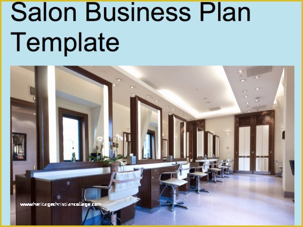 Beauty Salon Business Plan Template Free Of Investor Friendly Templates