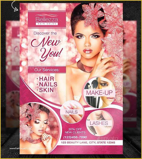 Beauty Salon Flyer Templates Free Download Of 25 Hair Salon Flyer Templates Free & Premium Download