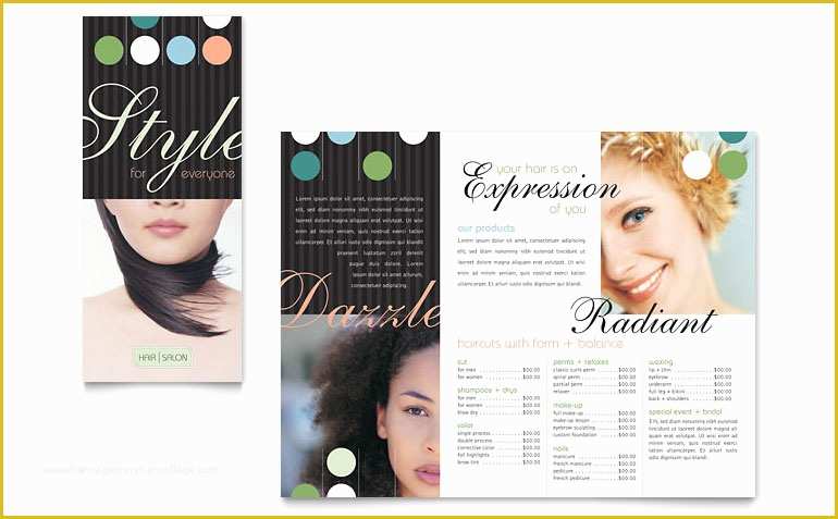 Beauty Salon Flyer Templates Free Download Of Beauty & Hair Salon Brochure Template Word & Publisher