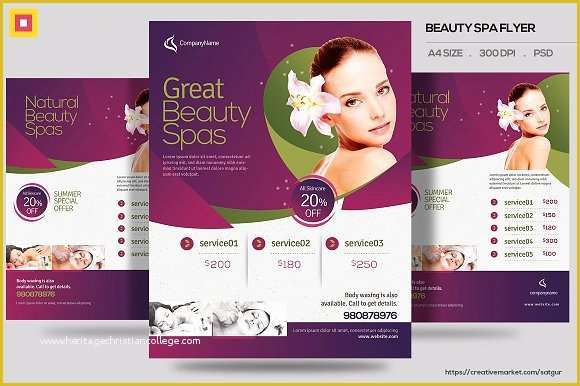 Beauty Salon Flyer Templates Free Download Of Beauty Spa Promotion Flyer V3 Flyer Templates Creative