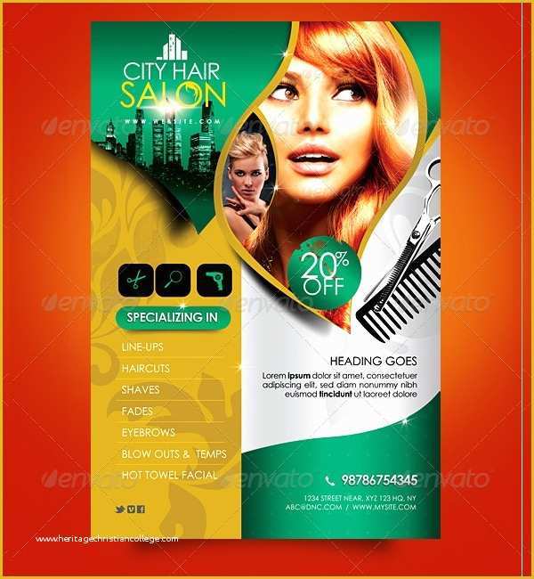 Beauty Salon Flyer Templates Free Of 21 Hair Salon Flyer Templates Ai Psd Word Eps