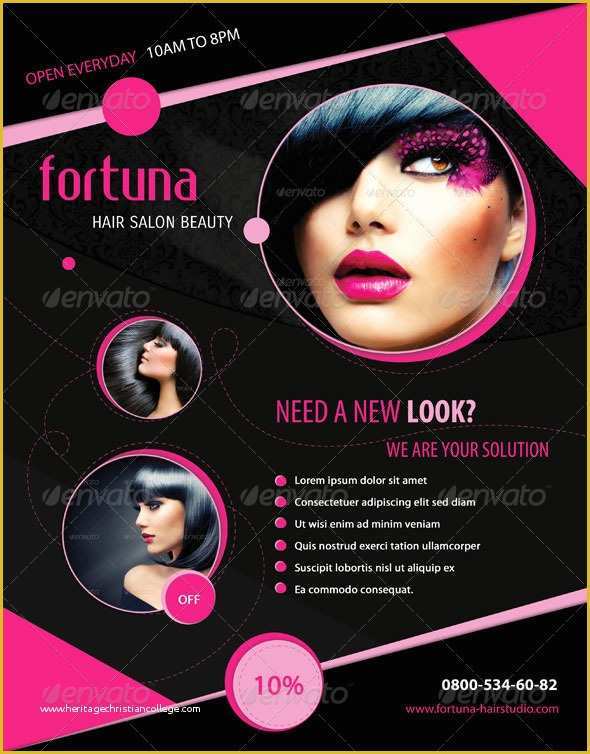 Beauty Salon Flyer Templates Free Of 7 Best Of Cosmetology Salon Flyers Beauty Salon