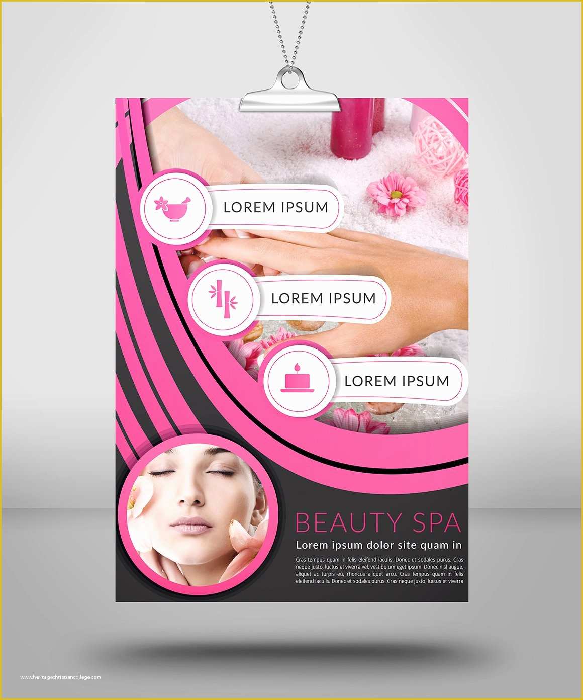 Beauty Salon Flyer Templates Free Of Beauty &amp; Spa Flyer Flyer Templates Creative Market
