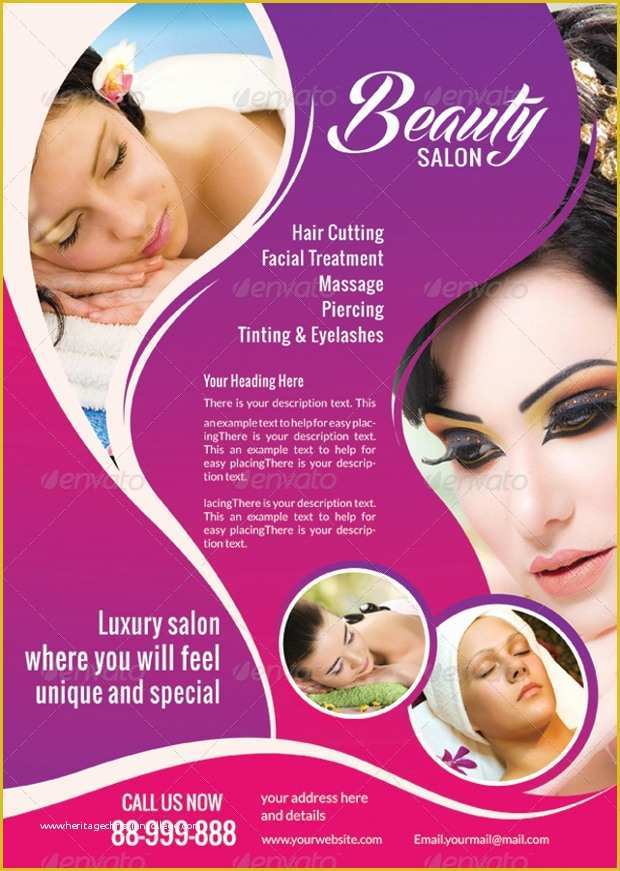 Beauty Salon Flyer Templates Psd Free Download Of 20 Beauty Flyer Templates Printable Psd Ai Vector Eps