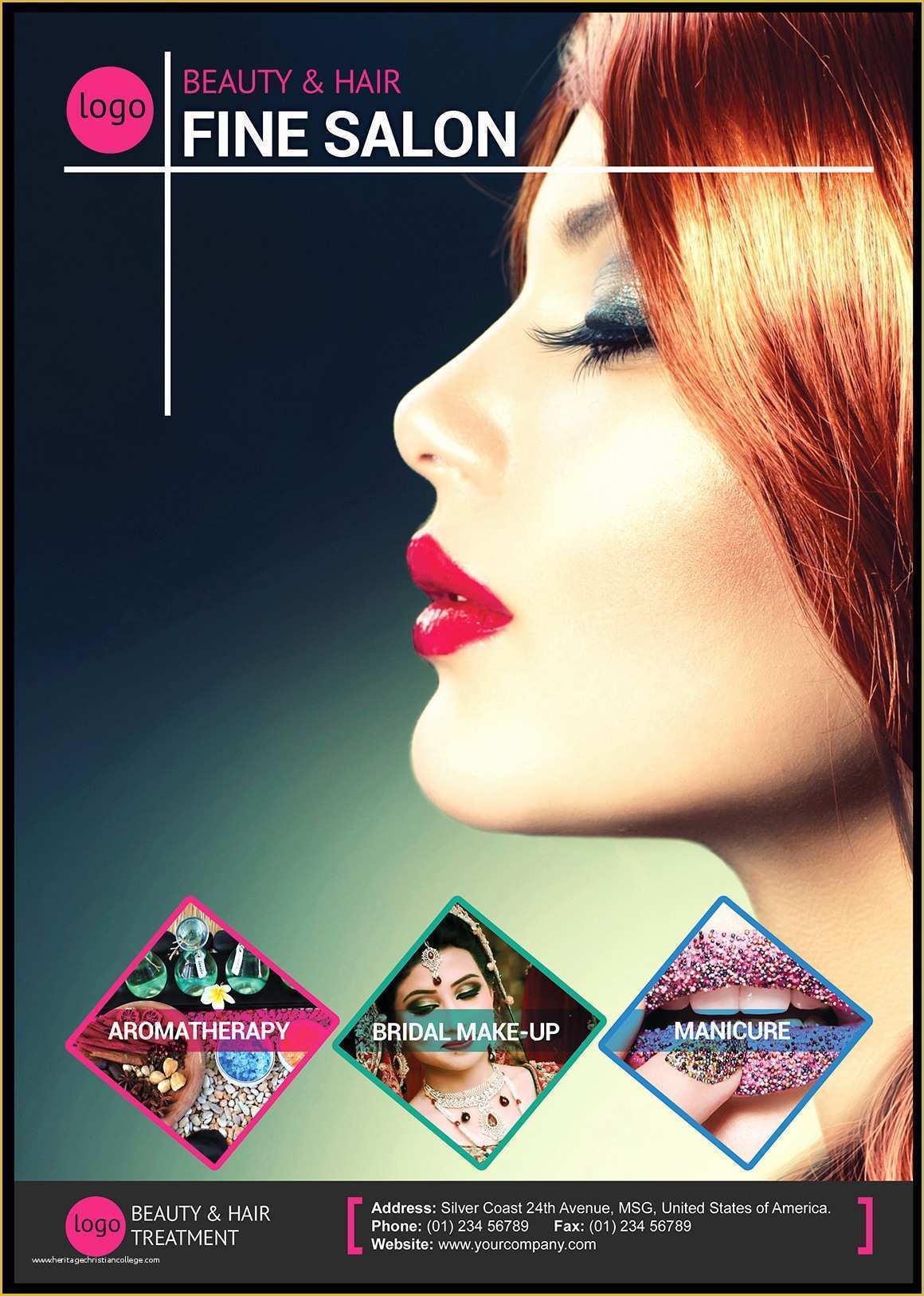 Beauty Salon Flyer Templates Psd Free Download Of Beauty and Hair Salon Flyer Flyer Templates On Creative