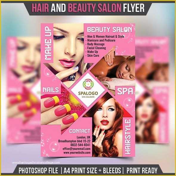 Beauty Salon Flyer Templates Psd Free Download Of Beauty Parlour Brochure Templates Free Salon