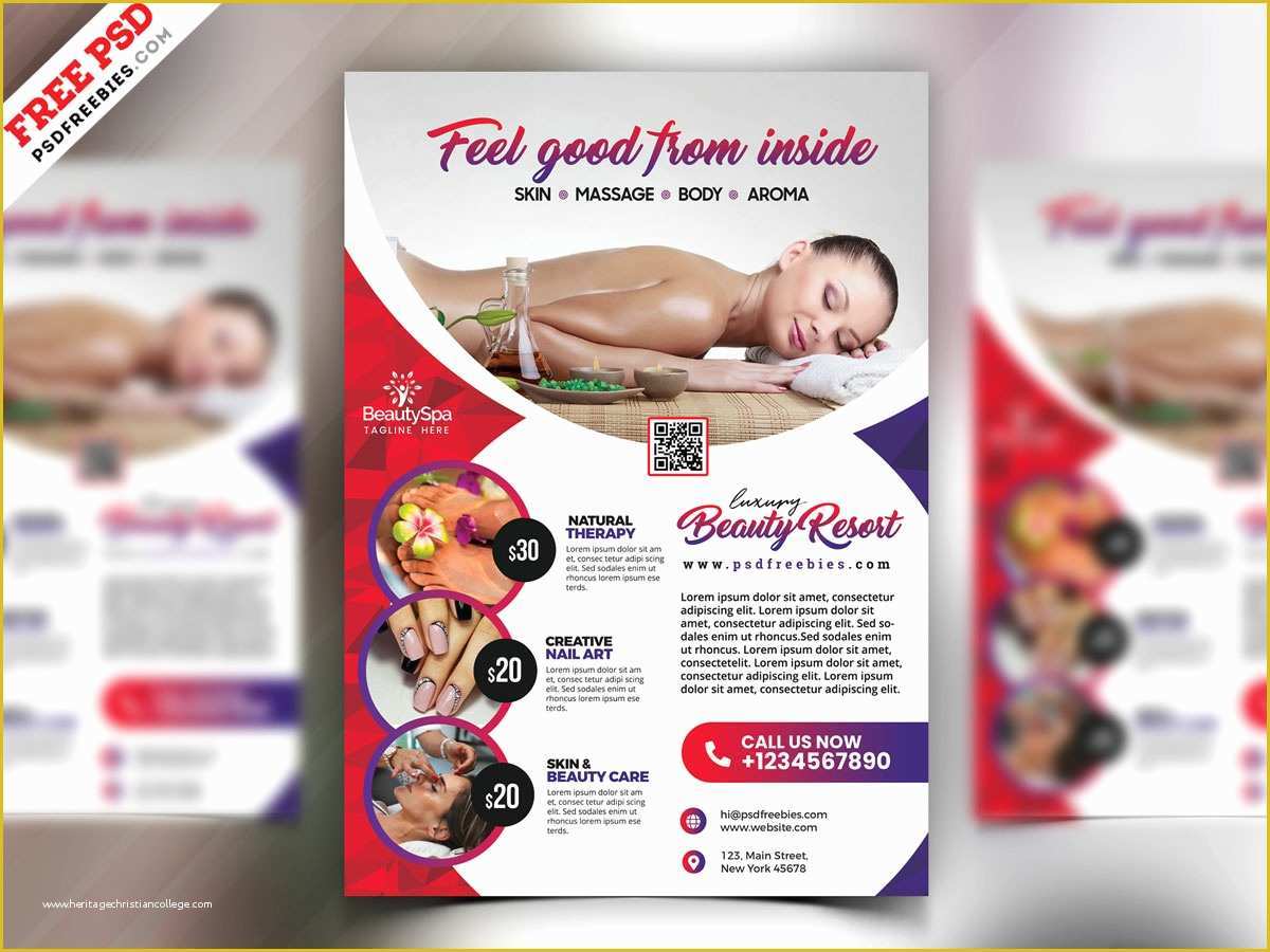Beauty Salon Flyer Templates Psd Free Download Of Beauty Salon and Spa Flyer Psd by Psd Freebies