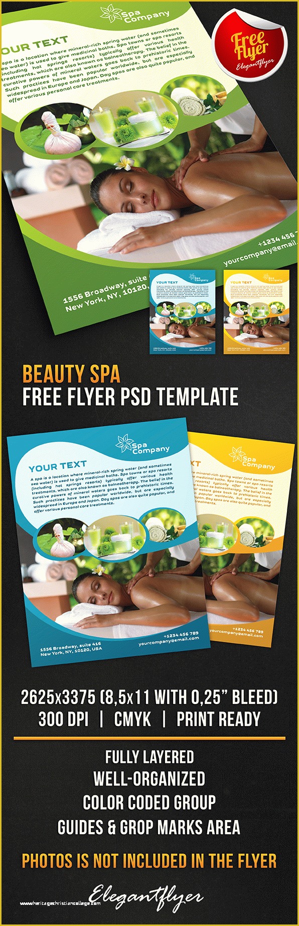 Beauty Salon Flyer Templates Psd Free Download Of Beauty Spa Free Flyer Psd Template