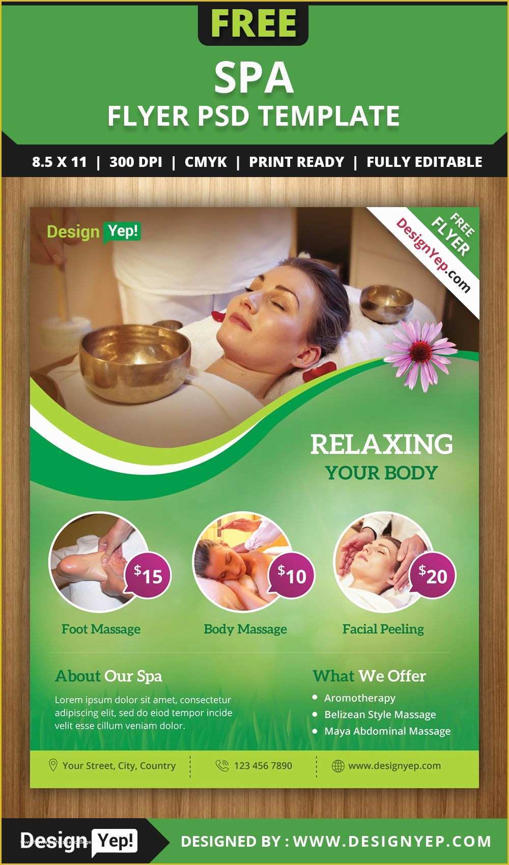 Beauty Salon Flyer Templates Psd Free Download Of Free Spa Flyer Psd 