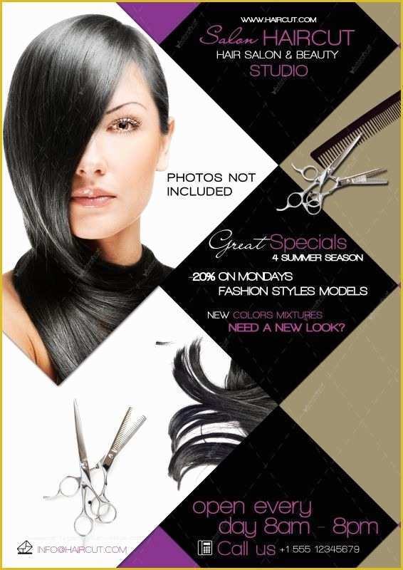 Beauty Salon Flyer Templates Psd Free Download Of Graphic File Hair Salon Flyer Psd